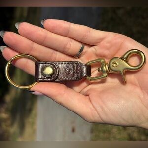 Coach snap/trigger key ring